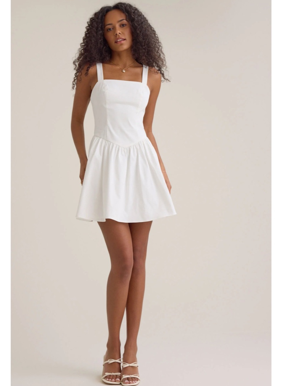 Altar’d State Maddi Corset Mini Dress White Small NWT!!